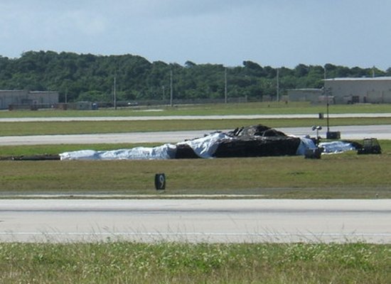 B-2 Bomber Crash at Andersen Air Force Base - Waste of 2 billion dollars