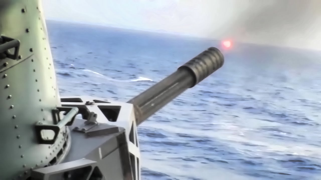 U S Phalanx  CIWS Aircraft carrier Cannon  that can Fires 