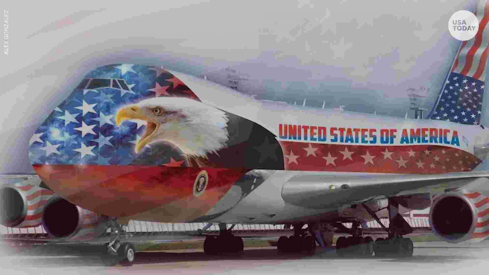 Trump Wants the New Air Force One to be Painted Red, White & Blue a