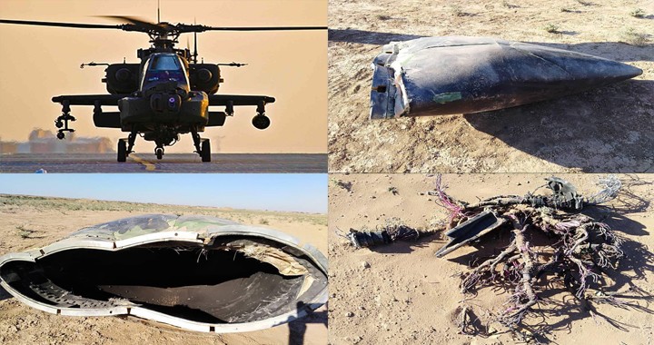 Unidentified military plane crashes in Syria- Local Media calming its Apache Heli