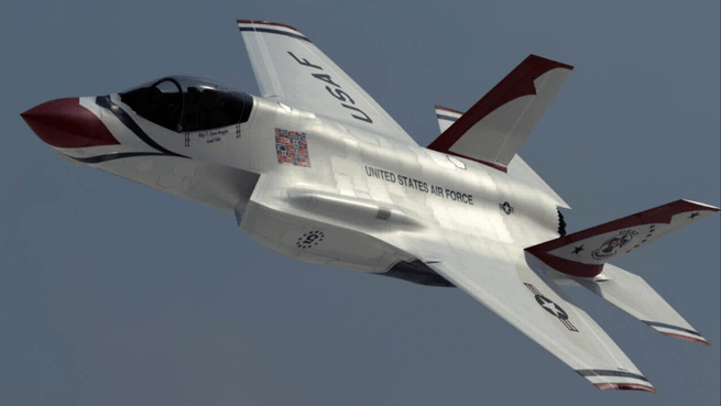 F-35 in Thunderbird paint - Will the F-35 Be the Next Thunderbirds Jet?