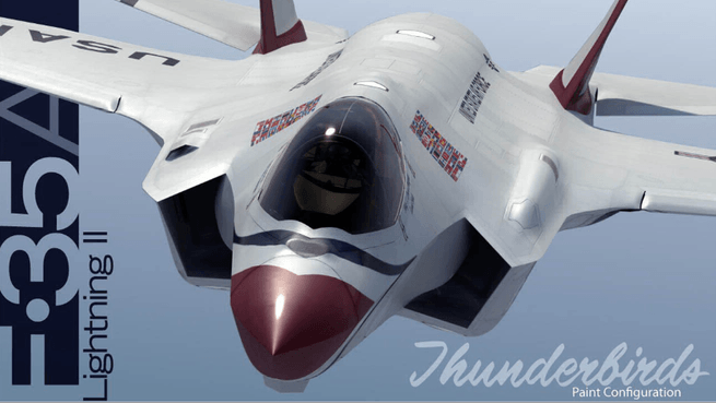 F-35 in Thunderbird paint - Will the F-35 Be the Next Thunderbirds Jet?