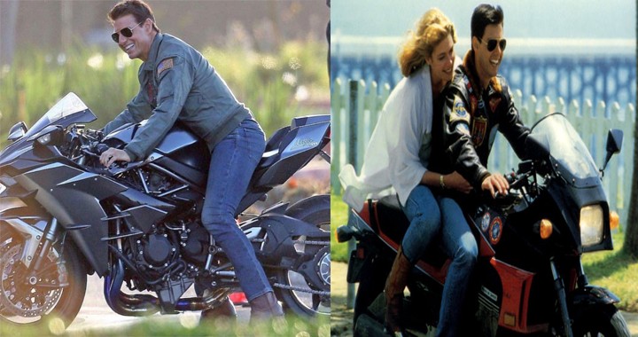 Top Gun Sequel latest News: In-Flight Emergency & Tom Cruise’s Riding a Kawasaki Ninja H2 Motorcycle