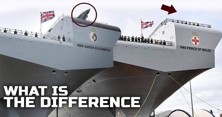 Difference between HMS Queen Elizabeth and HMS Prince of Wales 