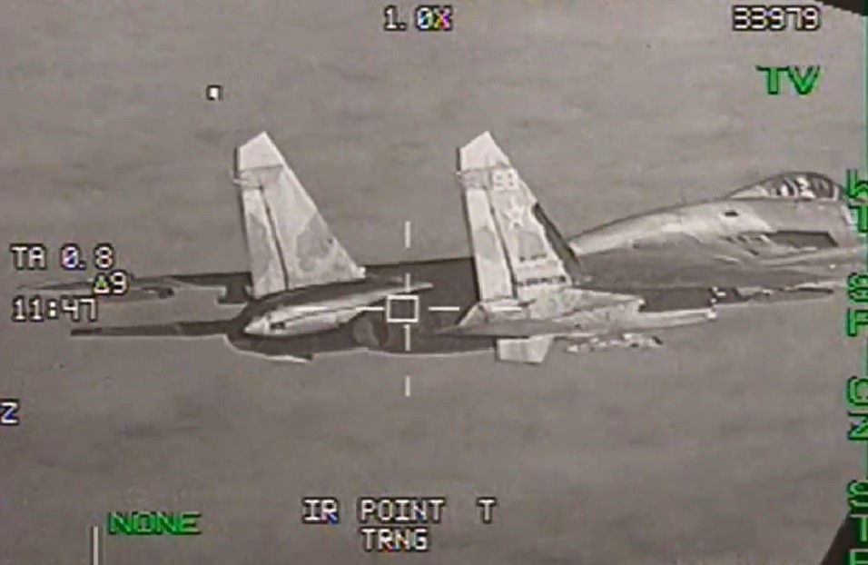 Belgian Air Force intercepted Russian Su-27 Flanker fighter jet