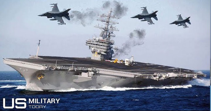 Here what would happen if the Enemy fighter jets try to Attack U.S. Navy Aircraft Carrier
