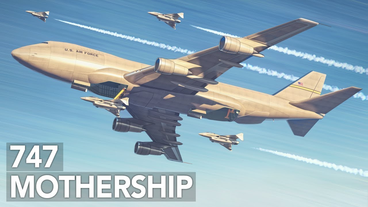 The Air Force’s Crazy idea of Boeing 747 Airborne Aircraft Carrier Concept