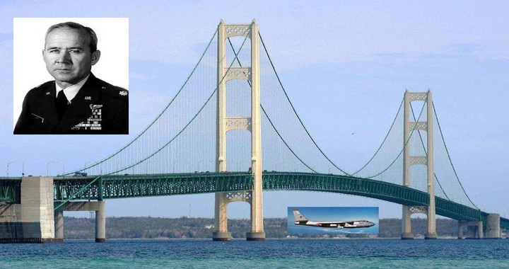 Crazy USAF pilot flew his B-47 Nuclear Bomber under a Michigan bridge 60 year ago