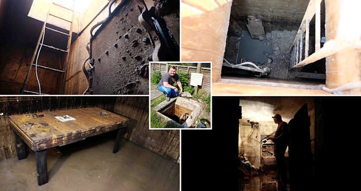 Men Found hidden WWII bunker under the back garden of his new house