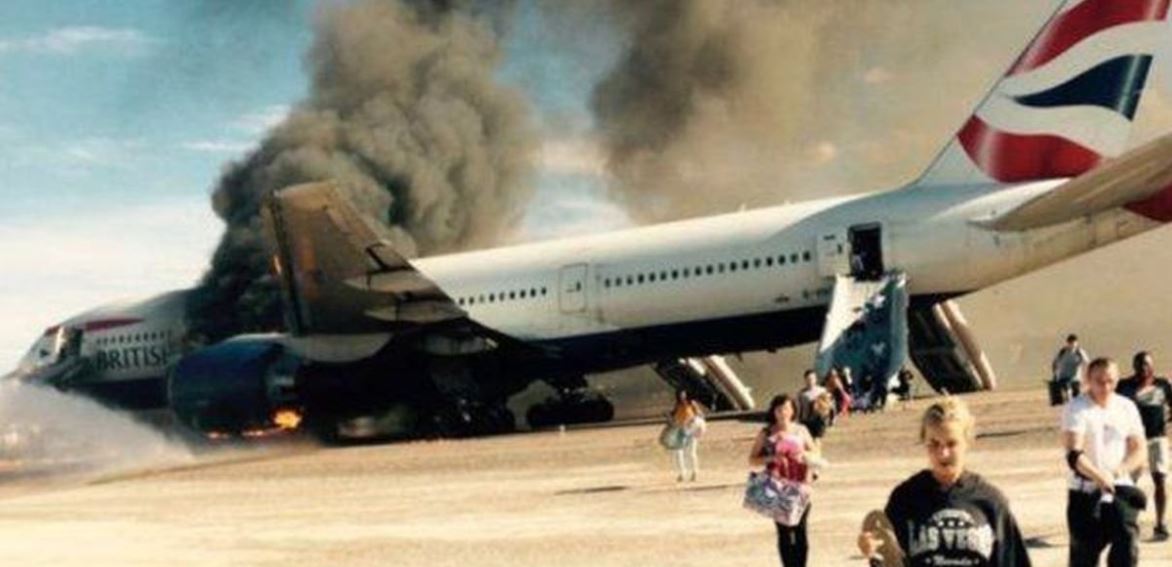 Crash Animation & Cockpit voice recording of British Airways Flight 2276 Bursting into Flames During aborted take-off in Las Vegas