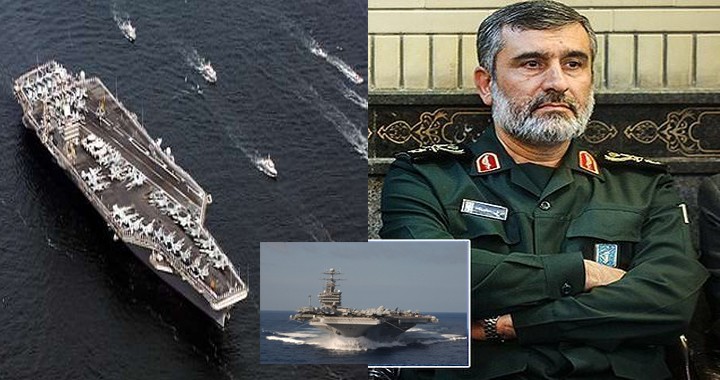 Iran threatens to target United States Navy Aircraft carrier deployed in the Persian Gulf