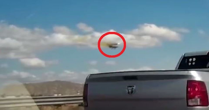 New Videos Shows Moment F-16 Pilot Ejects Before Jet Crashes into a California Warehouse