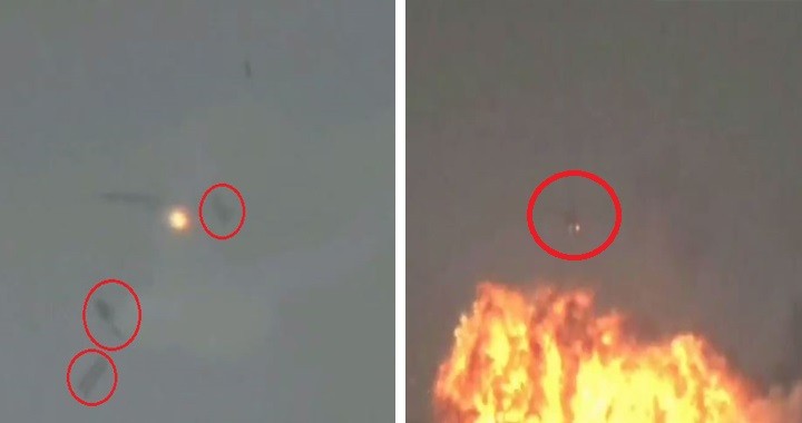 Indian Air Force released video of pilot dropping fuel tanks and bombs after jet suffers bird hit