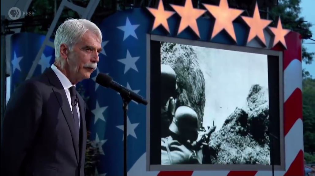 Sam Elliott share the story of Heroic WWII lead medic SGT Ray Lambert during the National Memorial Day Concert