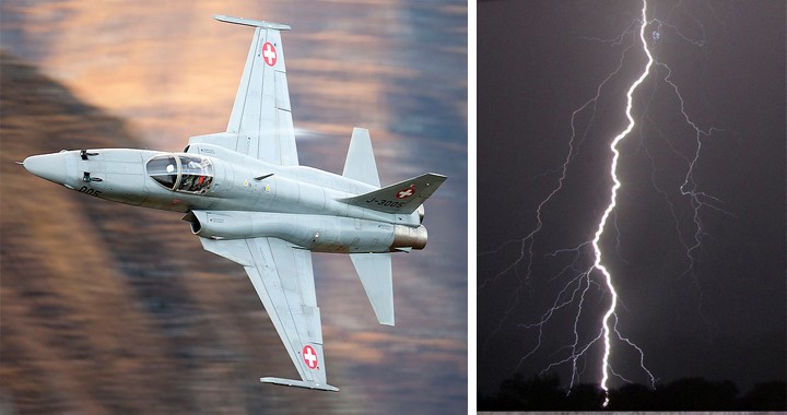 That time a F-5 Pilot was hit by a lightning that penetrated his Tiger cockpit