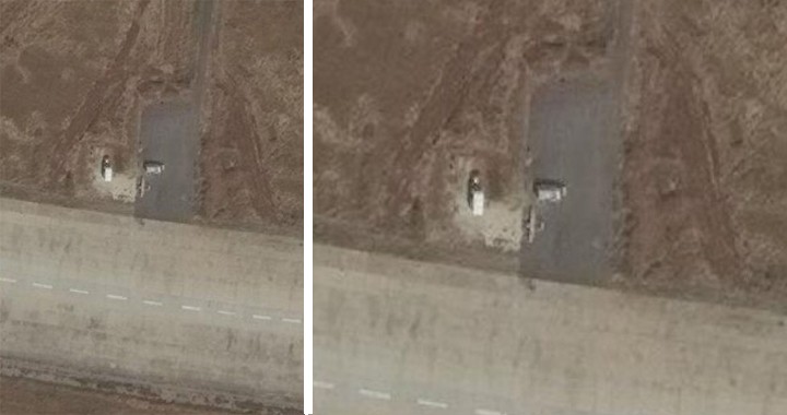 Satellite imagery Spotted Iranian military aircraft at Hama Airbase in northern Syria