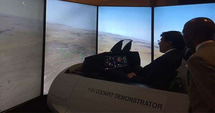 Indian Air Force Pilots test New F-21 Fighter Jet Simulator