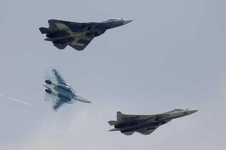 Russia Unveils Su-57E Export Version of 5th Generation Fighter Aircraft at the MAKS 2019 Airshow