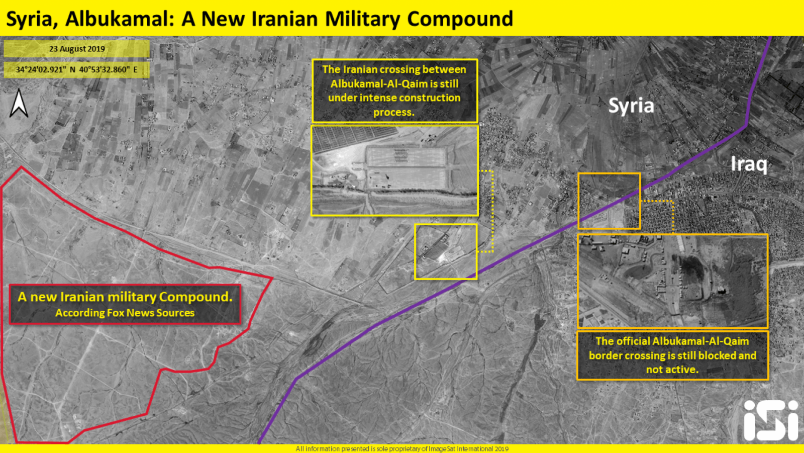 Satellite imagery shows Iran allegedly building massive military base in Syria