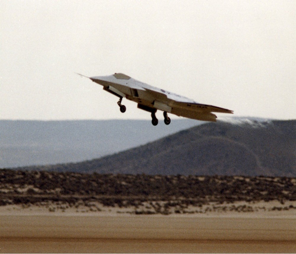 X-36 Taking off during First Flight