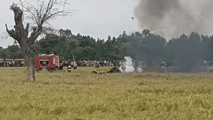 Ethiopian Air Force Su-27UBK Crashed Upon Takeoff Killing Instructor & Trainee