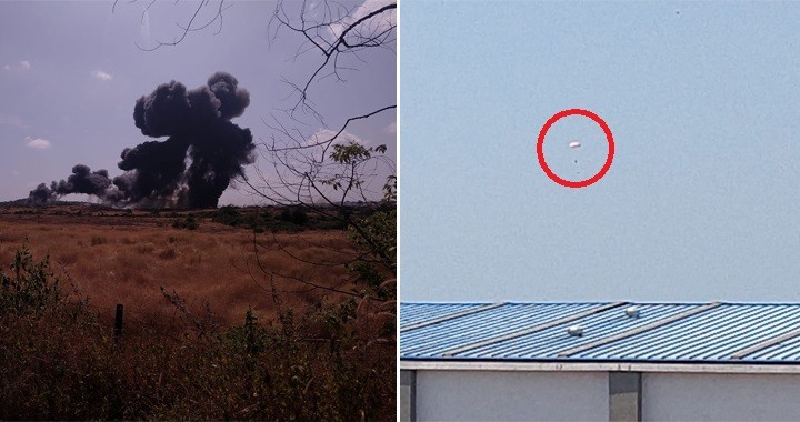 Indian Navy MiG-29KUB Fighter Jet Crashes Near Goa Airport