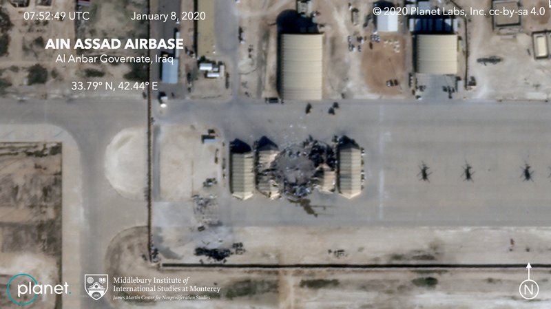 Satellite Imagery Shows Extent Of Damage From Iranian Missile Strike On U.S. Airbase In Iraq