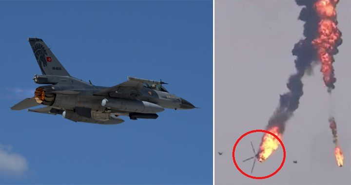 Turkish Air Force F-16 Reportedly Shot Down Syrian Mi-17 Helicopter By AIM-120 AMRAAM Missile: Reports