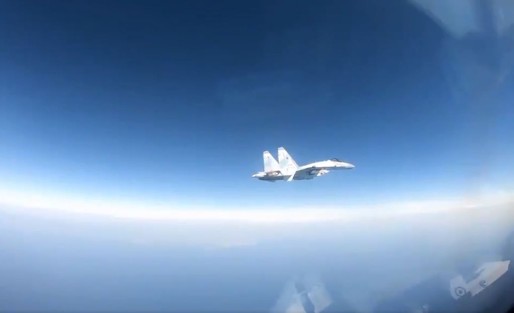 Russian SU-35 Fighter Conducts Second Unsafe Intercept Of U.S. Navy P-8A Poseidon Aircraft In Four Days (Video)
