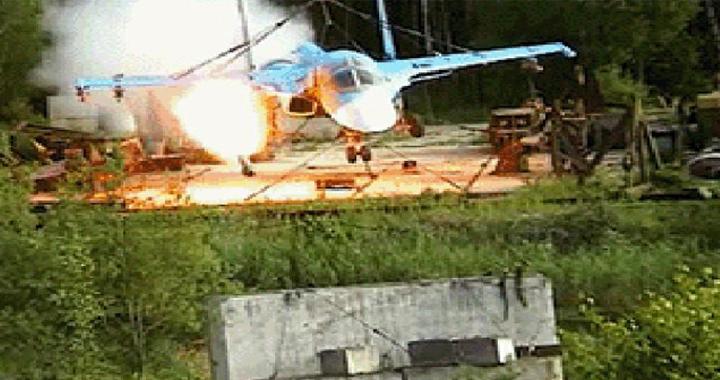 Video Shows Russian Su-34 Fullback Firing A Rocket At A Close Target 
