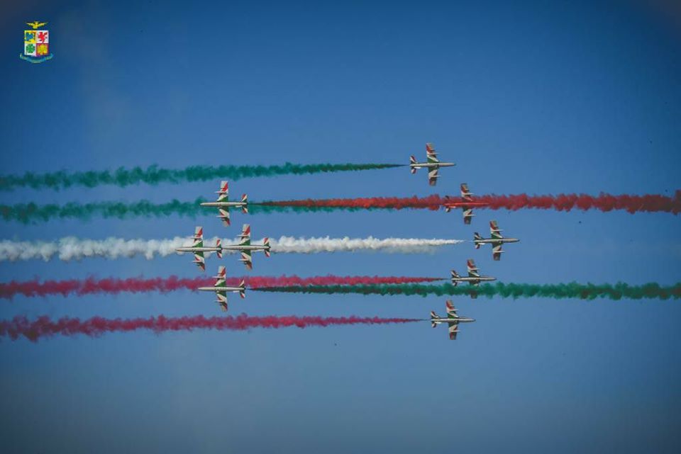 Italian Air Force Frecce Tricolori Display Team To Perform Flyover All Over Italy To Boost Country’s Morale 