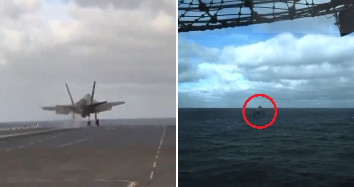 Watch: F-35 Nearly Crashed Into The Ocean During A Carrier’s Limited Power Test Launch