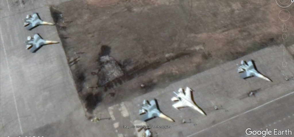Satellite Imagery Spots Egyptian Air Force First Sukhoi Su-35 Fighter Jets