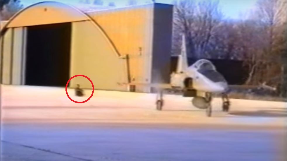 Shocking Video Shows Fighter Jet Towing Instructor Giving Taxi Instructions From A Sledge