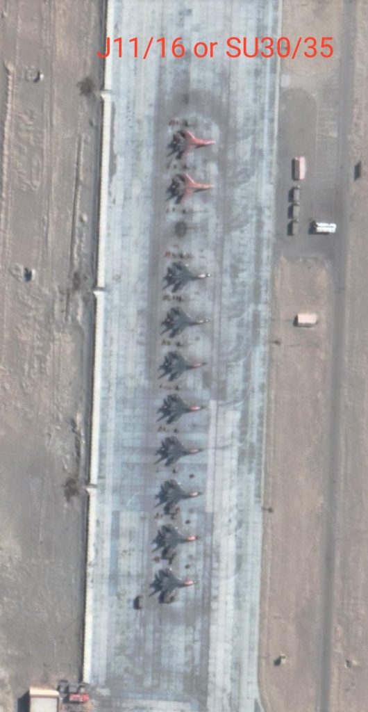 Satellite Imagery Shows PLAAF Fighter Jets Deployment Along The LAC