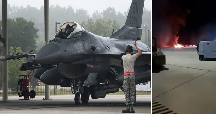 U.S. Air Force F-16CM Fighting Falcon Crashes At Shaw Air Force Base, Pilot Dead