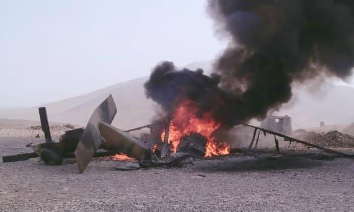Taliban Shot down Afghan Air Force Sikorsky UH-60A Black Hawk Helicopter In Helmand