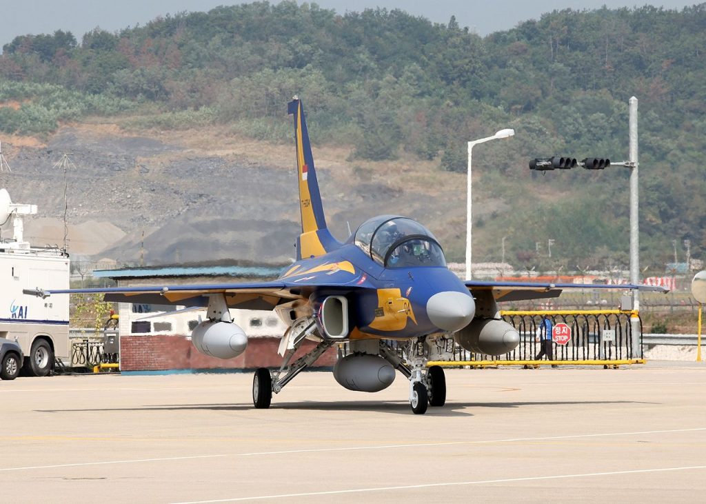 Indonesian Air Force KAI T-50i Golden Eagle Skidded Off The Runway During Takeoff 