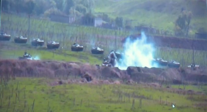 Fighting Erupts Between Armenia and Azerbaijan Over disputed Nagorno-Karabakh Region 