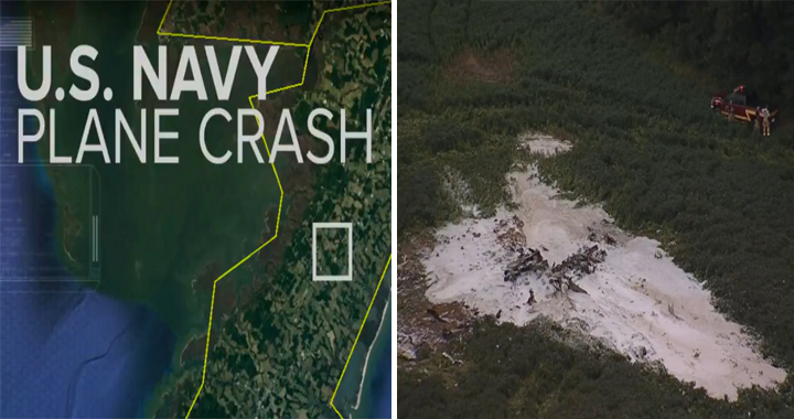 U.S. Navy E-2C Hawkeye Surveillance Aircraft Crashes In Virginia During Training Flight