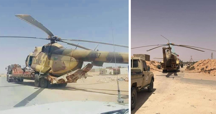 Libya’s Government of National Accord Forces Seizes Libyan National Army  Mil Mi-8 Helicopter 