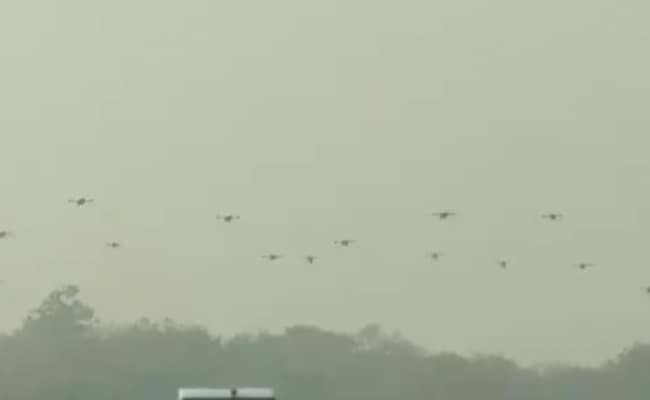 India Army Demonstrates AI-Powered Combat Swarm Drone Technology Using 75 Drones At Army Day Parade