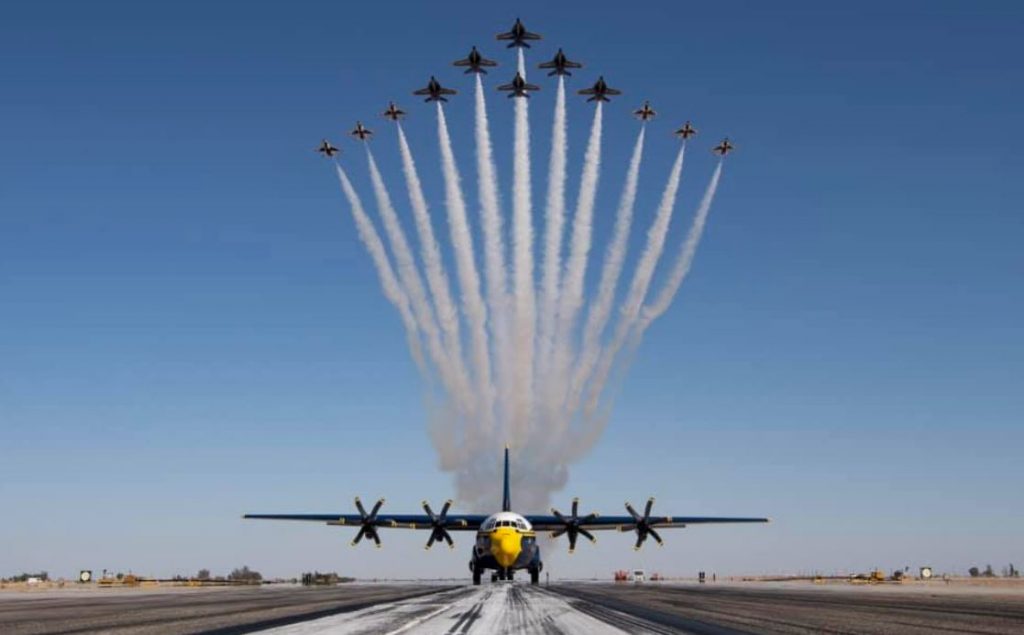 Watch: Blue Angels & Thunderbirds Team Up to Perform New 'Super Delta' Flying Formation 