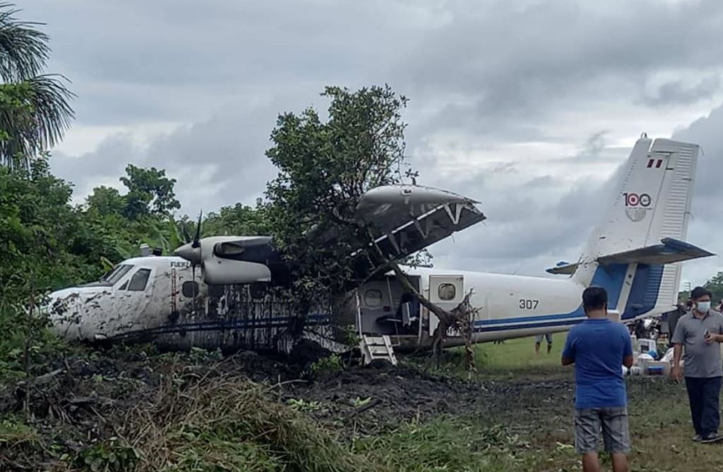 Peruvian Air Force Plane Veered Off The Runway While Landing At San Lorenzo Airport