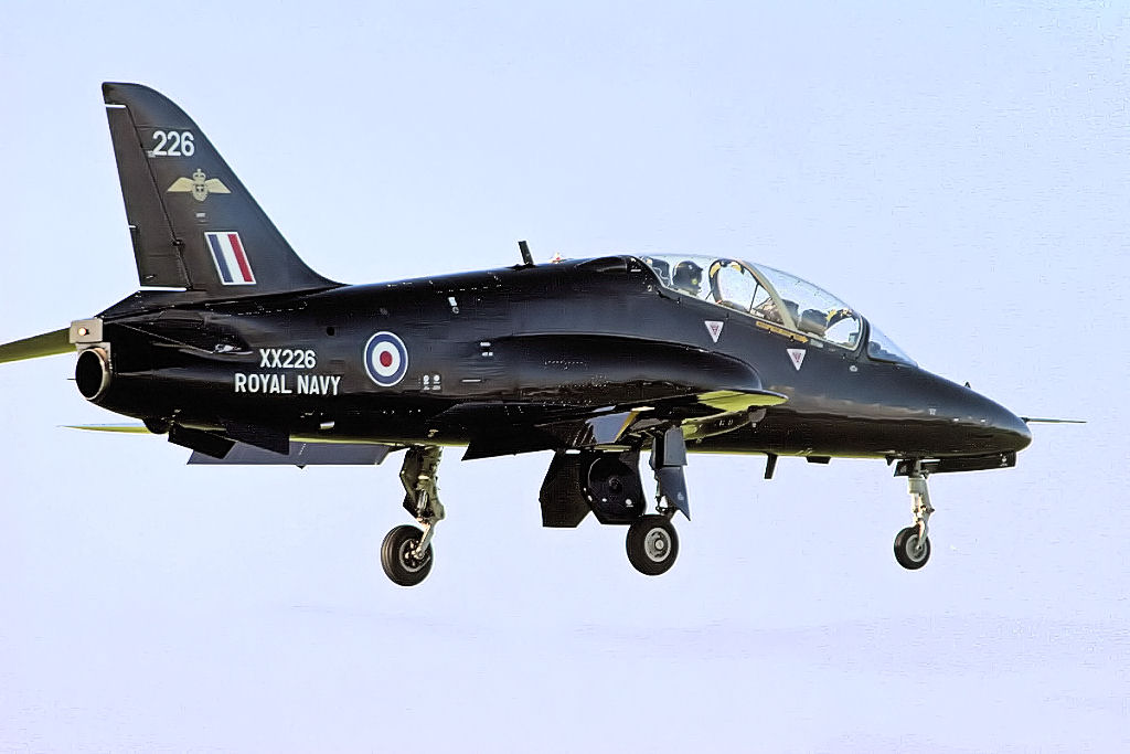 Royal Navy Hawk T1 Trainer Aircraft Crashes In Cornwall
