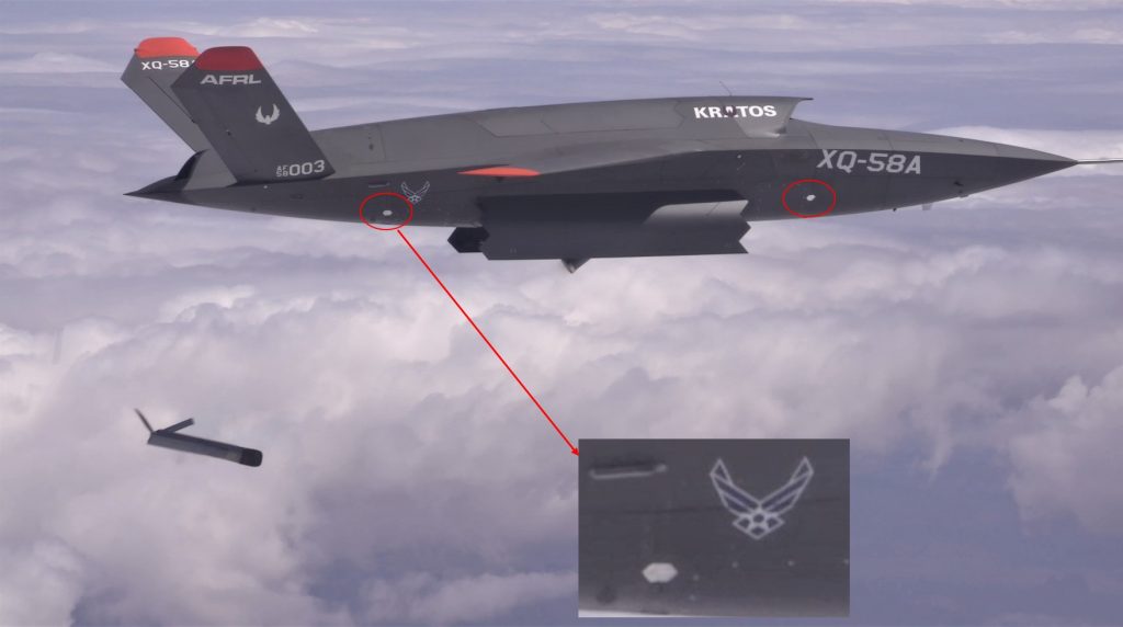 XQ-58 Valkyrie Drone Uses Weapons Bay For First Time To Launch Another Drone