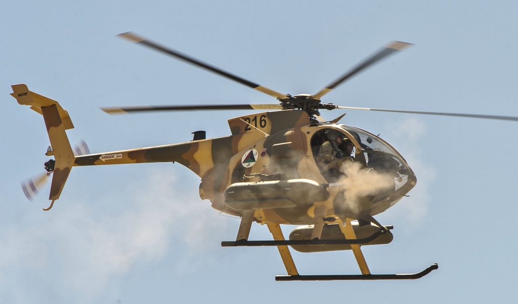 Afghan National Army MD 530F Helicopter Crashes In Kandahar province