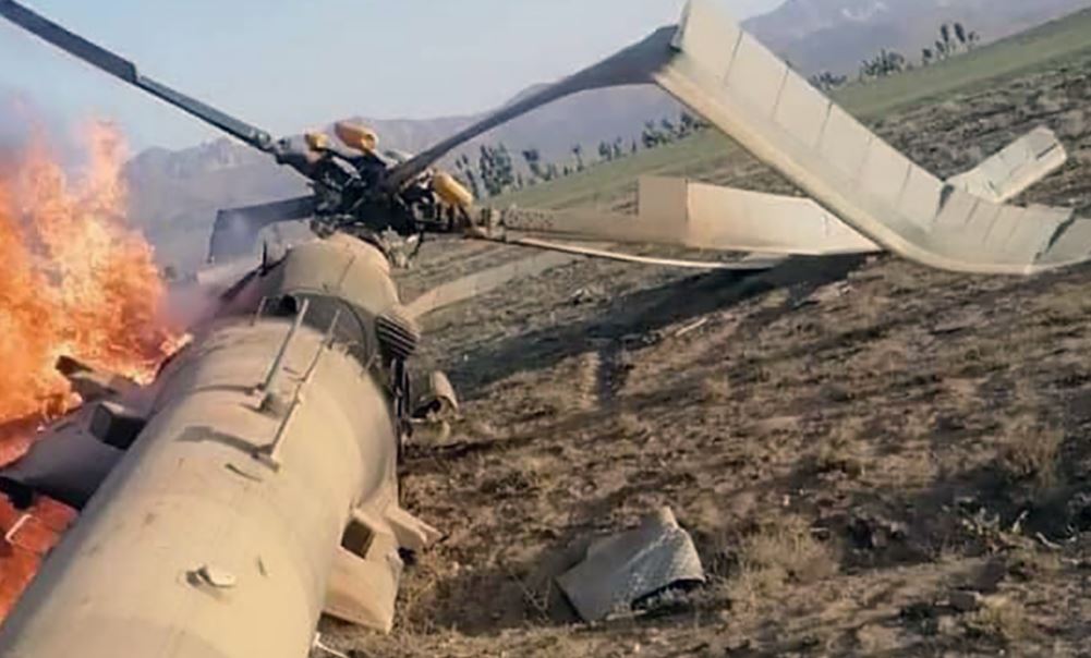 Afghan National Army Mi-17 Helicopter Crashes In Maiden Killing 3 Onboard