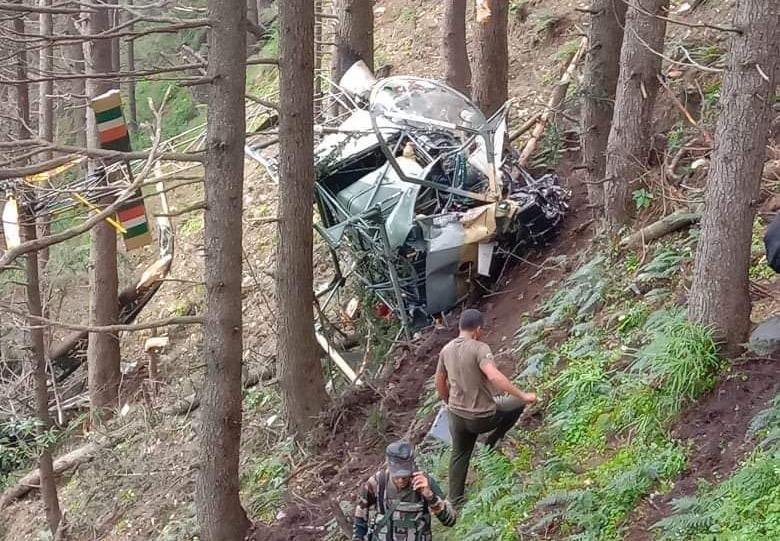 Indian Army HAL Cheetah Helicopter Crashes In J&K