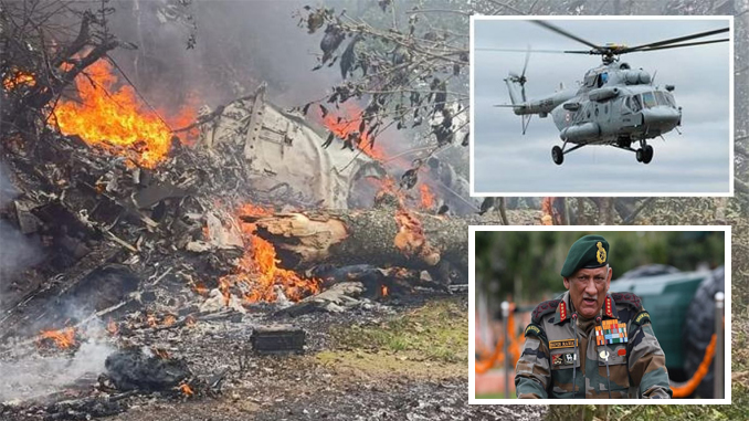 7 Dead As Helicopter Carrying India's Defence Chief General Bipin Rawat Crashes In Tamil Nadu